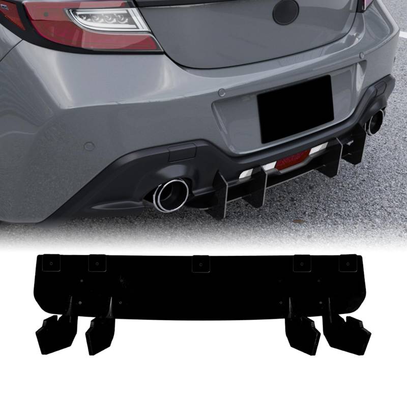 Heckstoßstangen-Diffusor-Lippe, Bodykit für Subaru BRZ Toyota GR86 2022–2024, Schwarz von IDENUONA