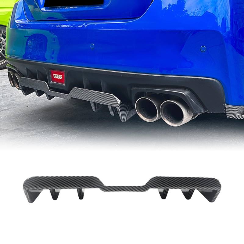 Heckstoßstangen-Diffusorlippe für Subaru WRX STI VA 2015–2021 Bodykit, Schwarz von IDENUONA