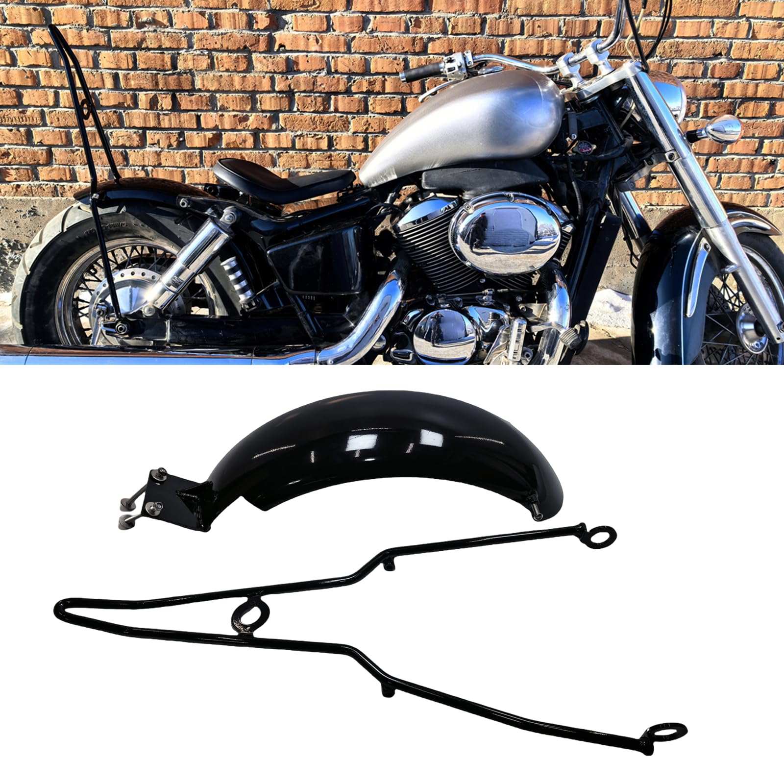 Hintere Kotflügelplatte mit Halterungssatz für Honda VT750 SHADOW750 1997–2003 1998 1999 von IDENUONA