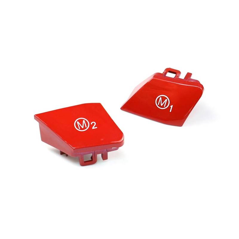 Innere Rotes Lenkrad M1 + M2 Mode Switch Button Cap Für BMW M Sport F20 F21 von IDENUONA