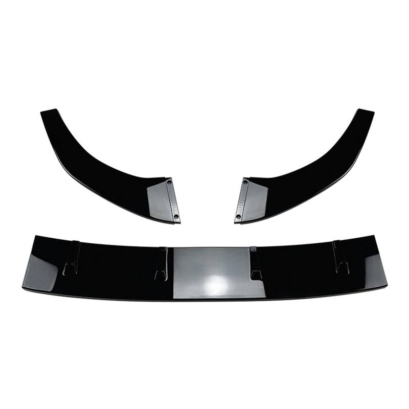 Kohlefaser-Optik Glänzend Schwarz Frontstoßstangenspoiler Lippe Splitter Für Audi A3 8Y S3 2021+ von IDENUONA