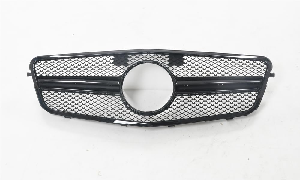 Kühlergrill für Mercedes Benz E-Klasse W212 2009–2013 AMG, Silber-Schwarz von IDENUONA