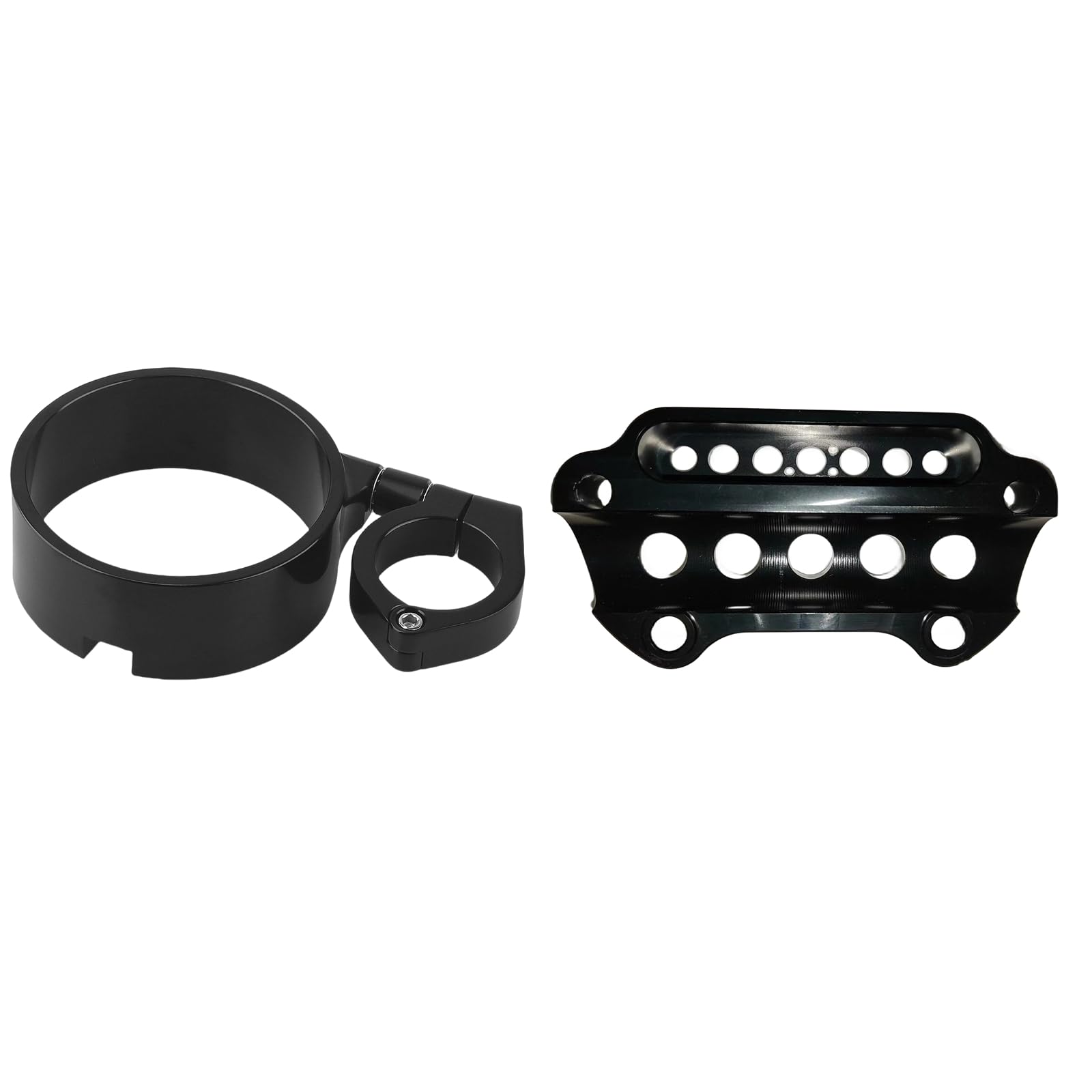 Motorrad Blinker Lenker Riser Clamp Kit + Tacho Ring Dekor Für Harley Sportster von IDENUONA