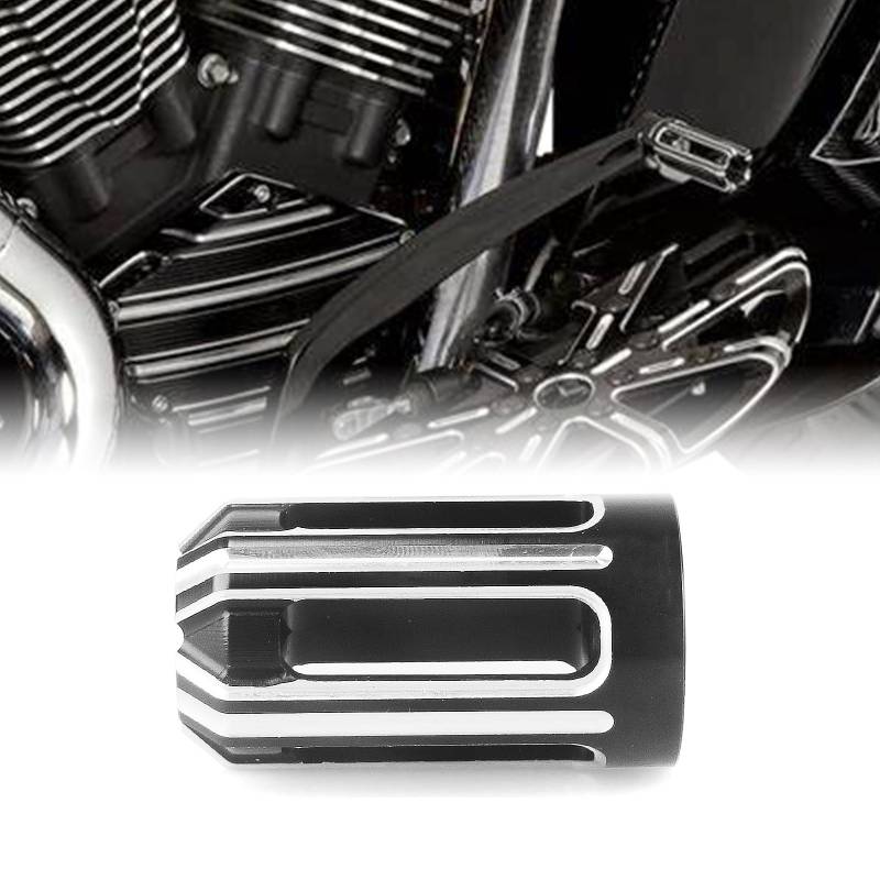 Motorrad Schalthebel Peg Pedal für Harley Davidson alle Modelle Schwarz Chrom von IDENUONA