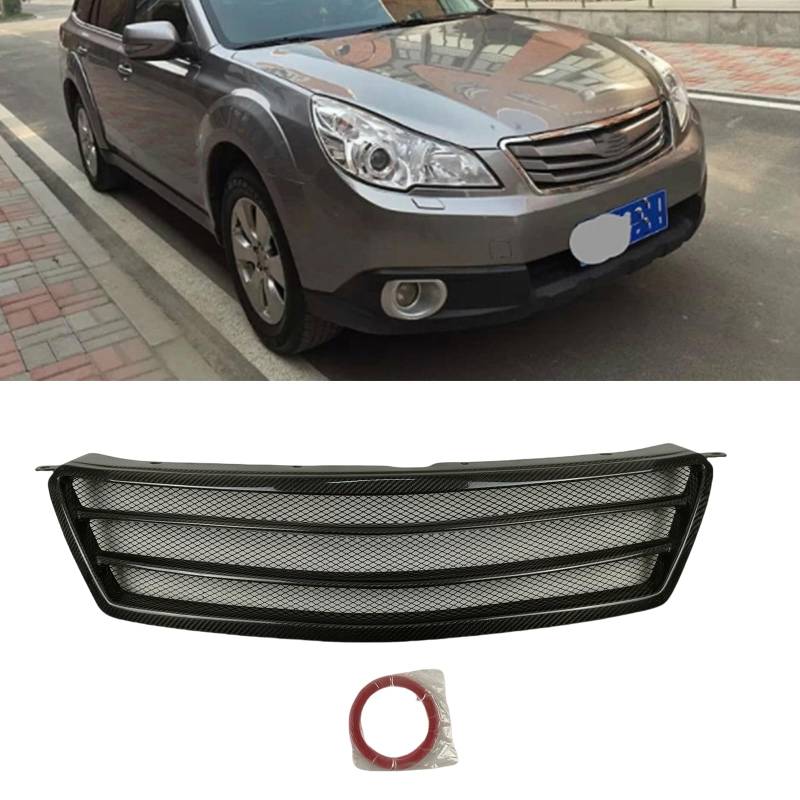 Oberer Kühlergrill für Subaru Outback BR 2010–2012, Kohlefaser von IDENUONA