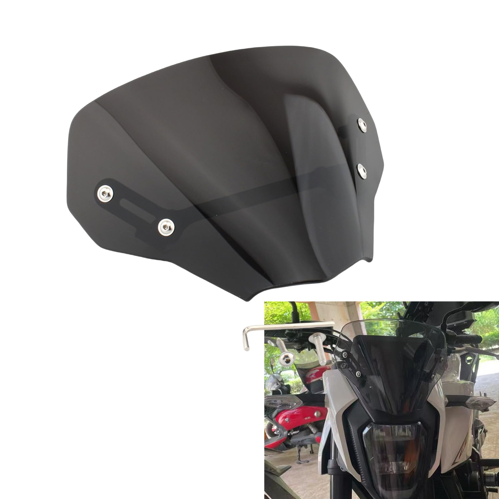 Windschutzscheiben-Windabweiser für Honda CB750 2023–2025 von IDENUONA