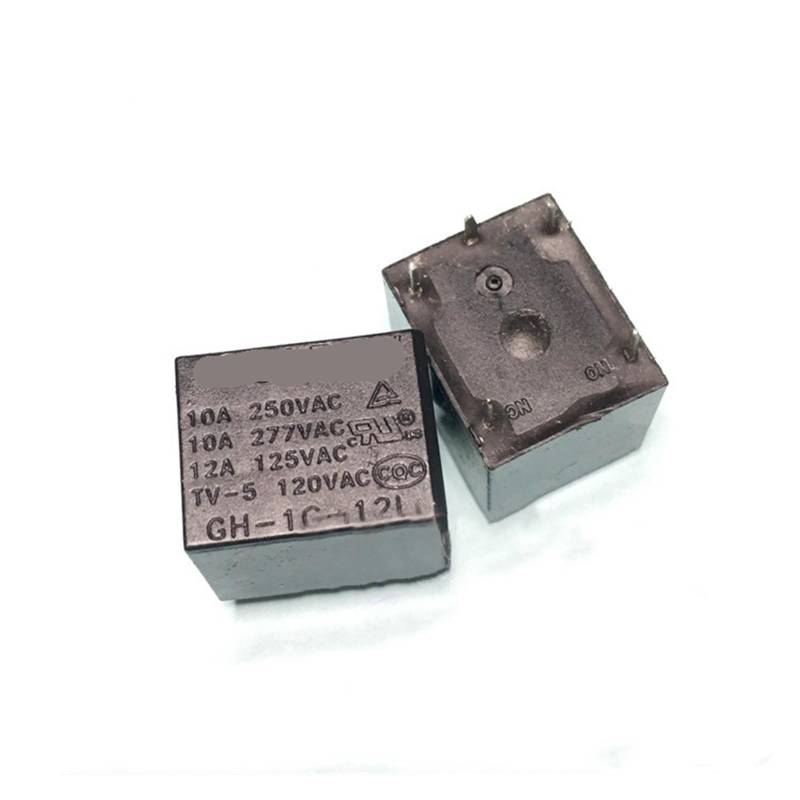 10PCS/LOT Relay GH-1C-5L 5VDC GH-1C-12L 12VDC GH-1C-24L 24VDC GH 1C 24L 5PINS 12A 5V 12V 24V IDGTTLDF(GH-1C-12L 12VDC) von IDGTTLDF