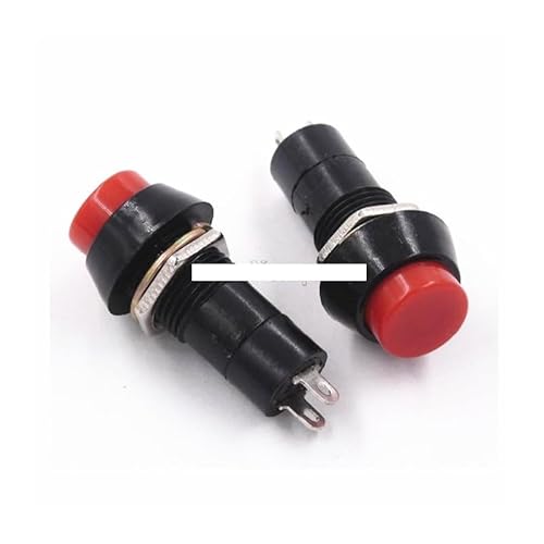 10PCS Round Push Button Switch PBS-11A ON-OFF Self-locking 250VAC 1A Red IDGTTLDF von IDGTTLDF