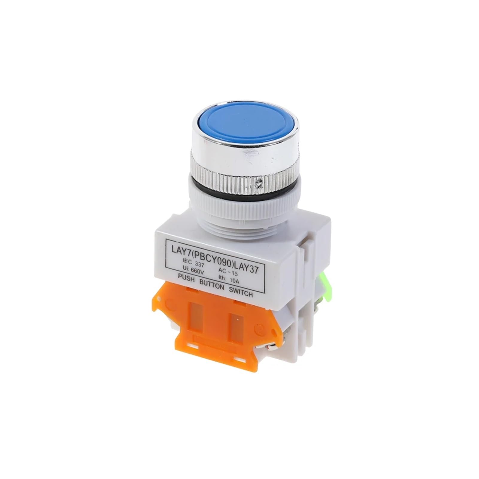 22mm Red Green Blue 1NO 1NC Momentary Push button switches LAY37 Y090 IDGTTLDF(Blue) von IDGTTLDF