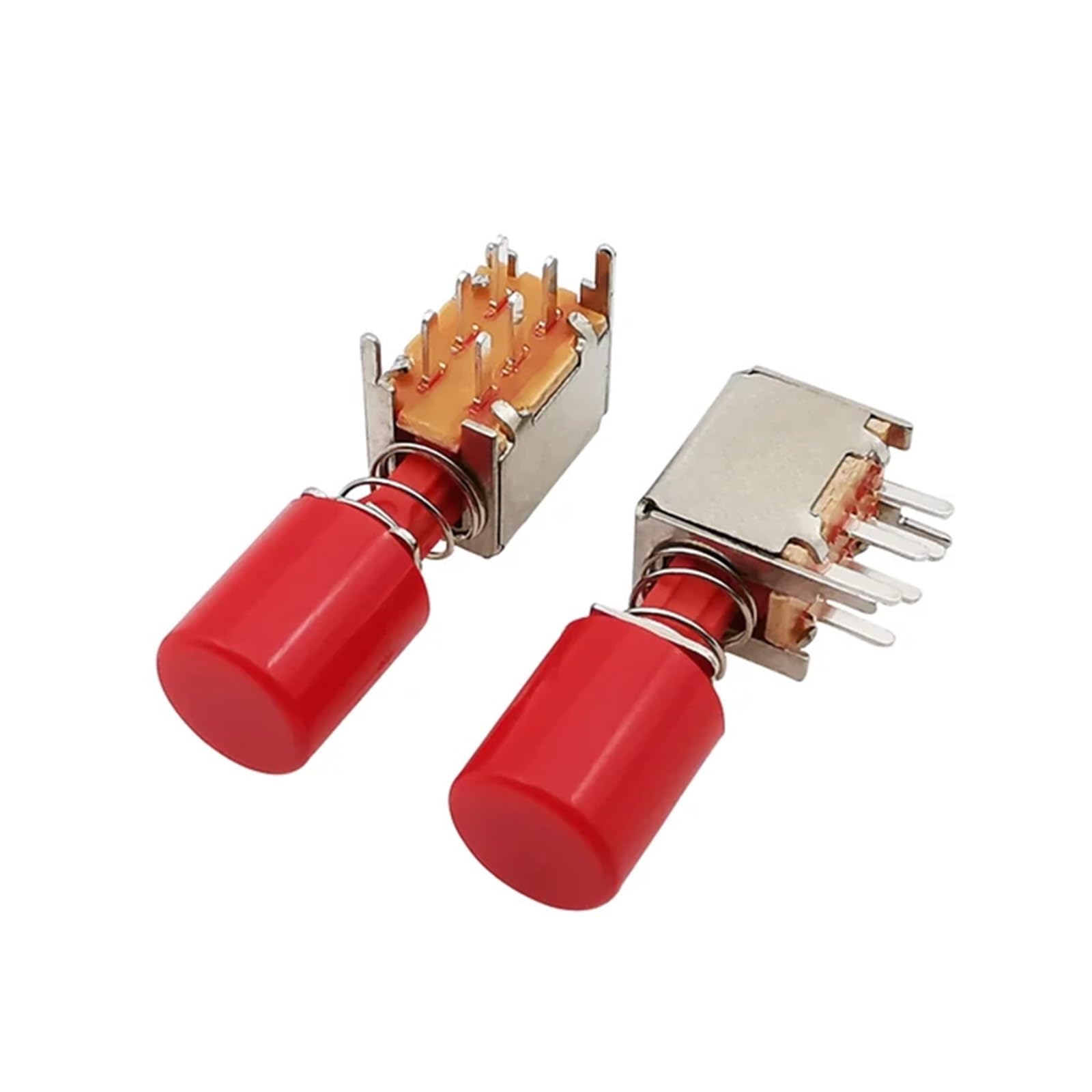 5/10/30/50Pcs Right Angle Red Directly Key Switch A03 PS-22F03 Self-Locking 6Pin PCB Latching Power Push Button Switch With Cap IDGTTLDF(Switch Cap,Taglia unica) von IDGTTLDF