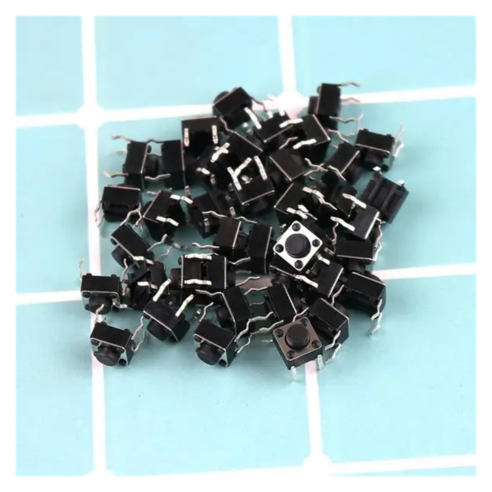 50PCS 6 * 6 * 5mm touch switch 4 foot button 6x6x5 miniature electromagnetic oven accessories panel key switch IDGTTLDF(2P) von IDGTTLDF