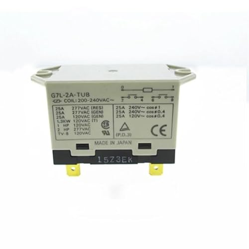 High power relay G7L-2A-TUB 200-240VAC G7L-2A-TUB-240VAC G7L-2A-TUB-200VAC G7L-2A-TUB 200VAC-240VAC 25A 277VAC 6PIN IDGTTLDF(One Size) von IDGTTLDF