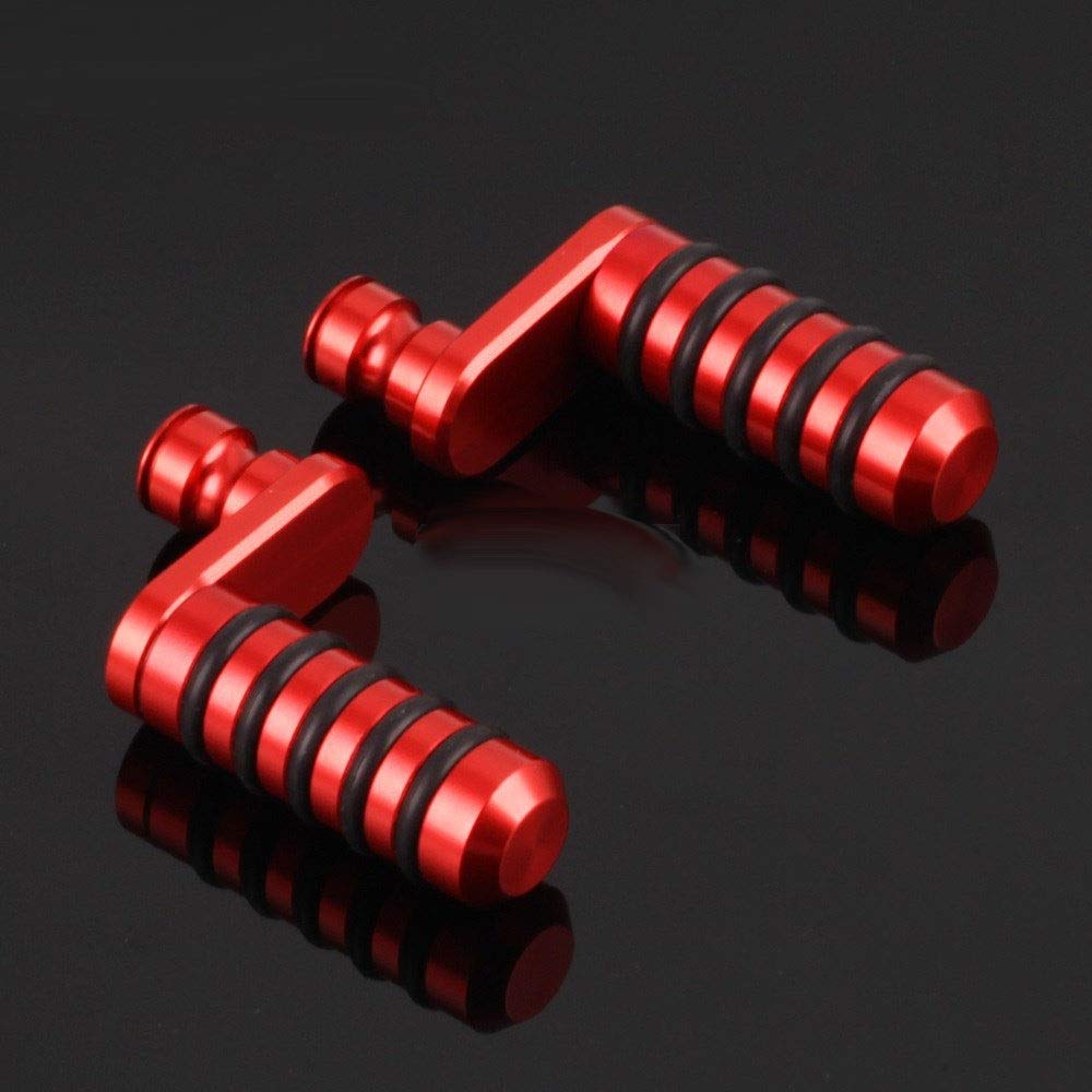 Motorradzubehör Bremspedal & Schalthebel Toe Peg Trittblech gepasst for MV Agusta Brutale 750 989 910 920 990 1078 1090 F4 Motorradzubehör(Red) von IDPOLHYGF