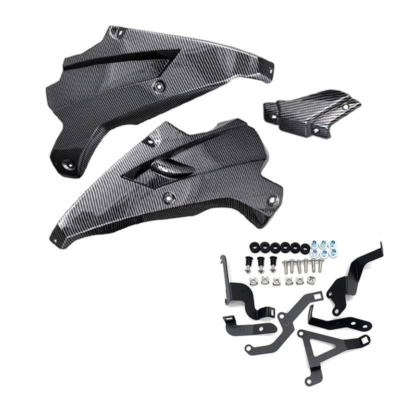 Motorradzubehör Motorrad Bellypan Belly Pan Engine Spoiler Lower Panel Fairing Cowl Cover Body Frame Protector Kompatibel mit Kawasaki Z900 2017-2022(Carbon Fiber 20-22) von IDPOLHYGF