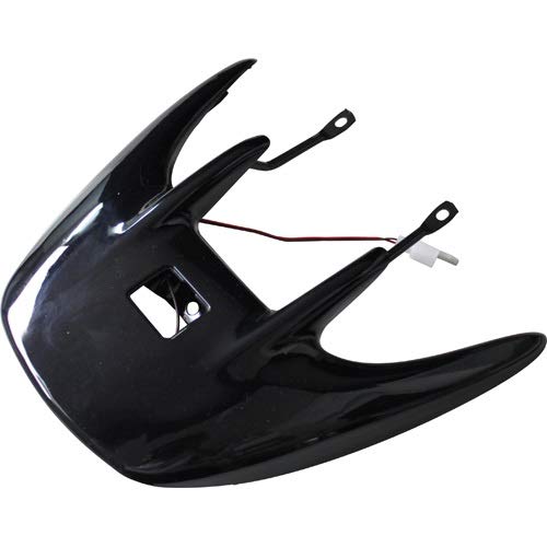 Motorradzubehör Motorrad-Zubehör Kompatibel mit DIOZX AF34 / AF35 Motorrad-Roller-Lackierung Heckspoiler Montage Tailwing Abdeckung(Full Black) von IDPOLHYGF