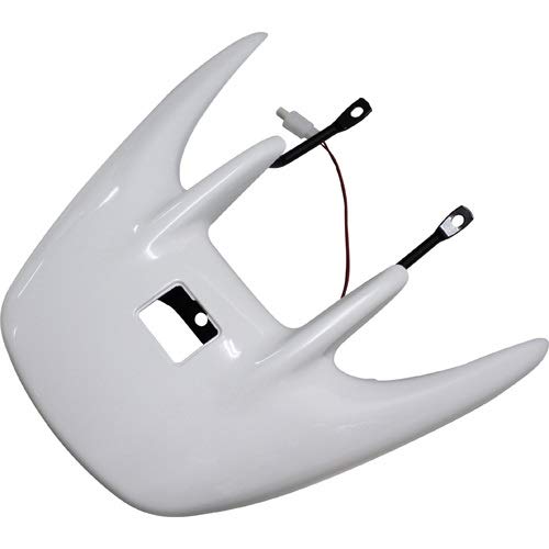 Motorradzubehör Motorrad-Zubehör Kompatibel mit DIOZX AF34 / AF35 Motorrad-Roller-Lackierung Heckspoiler Montage Tailwing Abdeckung(Full White) von IDPOLHYGF