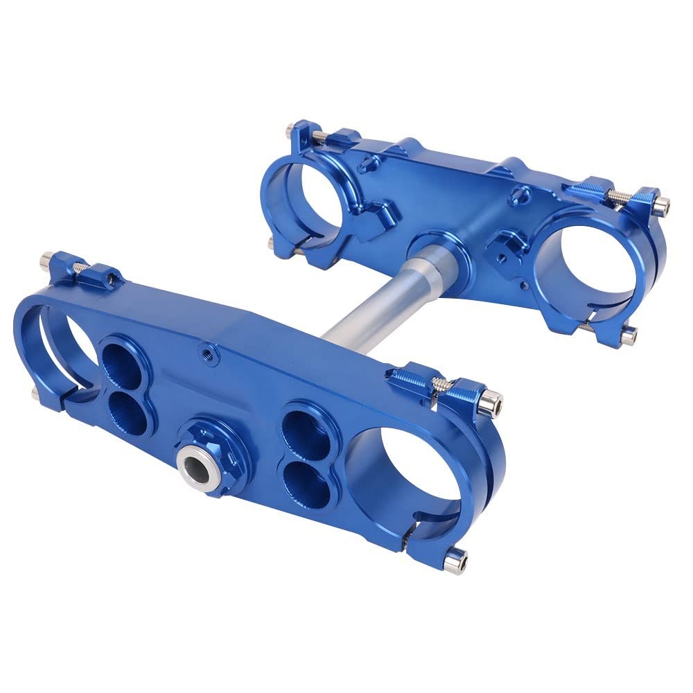 Motorradzubehör Obere untere Gabelbrückenklemmen Lenkschaft Lenker Riser Mount Clamp Kompatibel mit Yamaha YZ250 YZ450F YZ250FX YZ450FX WR250F WR450F(B) von IDPOLHYGF