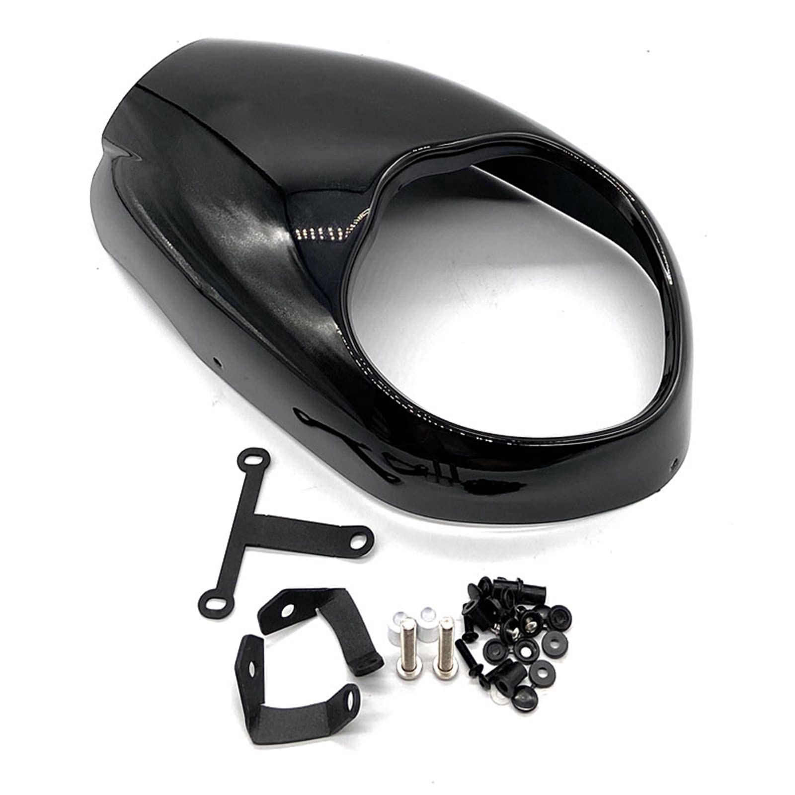 Motorradzubehör Passend for Kawasaki Vulcan S650 2015-2022 Motorradzubehör Windschutzscheibe Windschutzscheibe Verkleidung Windabweiser Vulcan S 650 Teil(Bright Black) von IDPOLHYGF