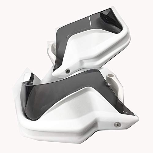 Motorradzubehör R1250GS R1250GSA Handschutz Extensions Bremsen-Kupplungs-Hebel-Schutz-Handschutz-Schild Passend Kompatibel mit BMW R 1250 GS/GSA 2018 2019 2020(Full Set white 1) von IDPOLHYGF