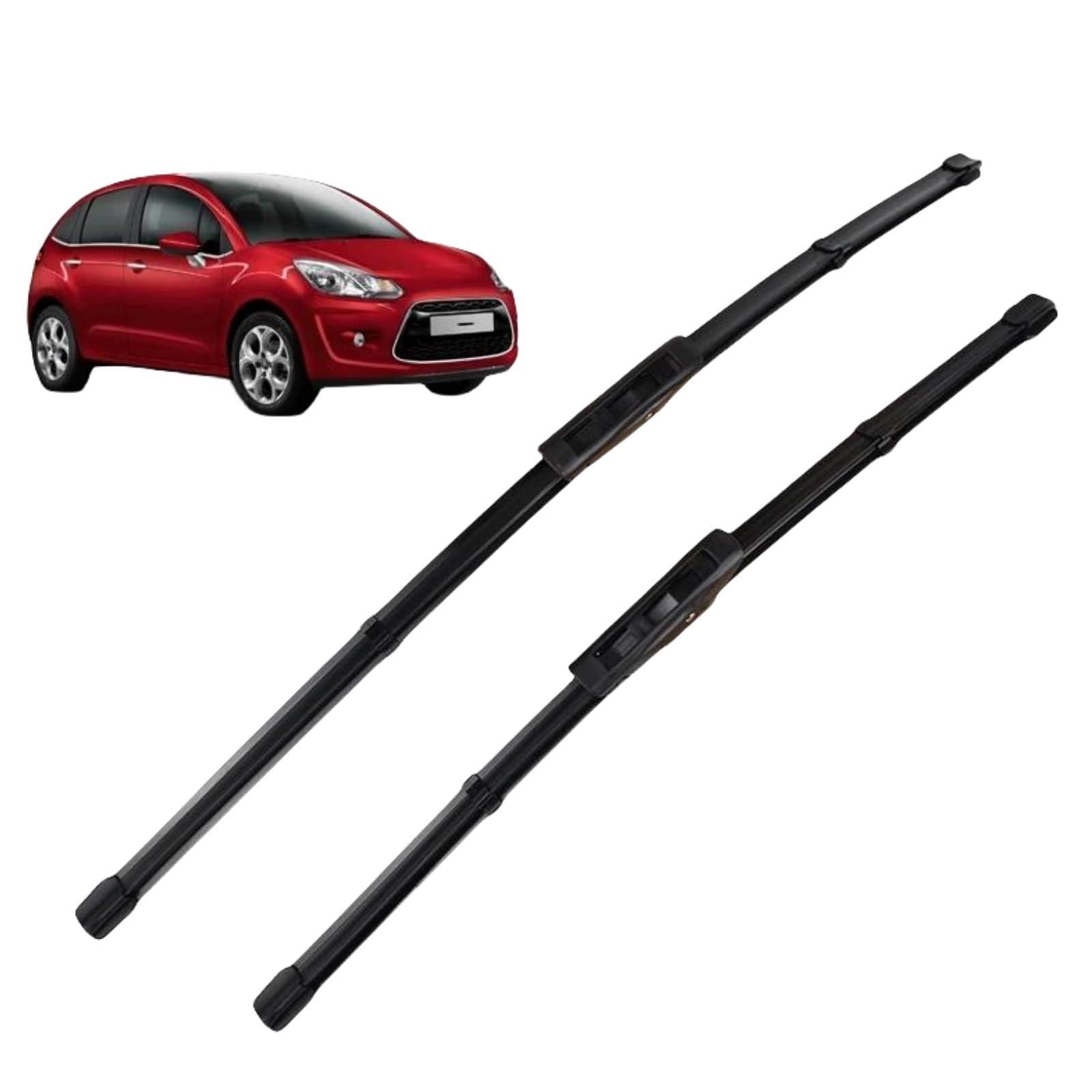 Scheibenwischer Set Frontwischerblätter Für Citroen C3 MK2 2009–2016, 26"+16" Auto Wischerblätter von IDZNFNFX