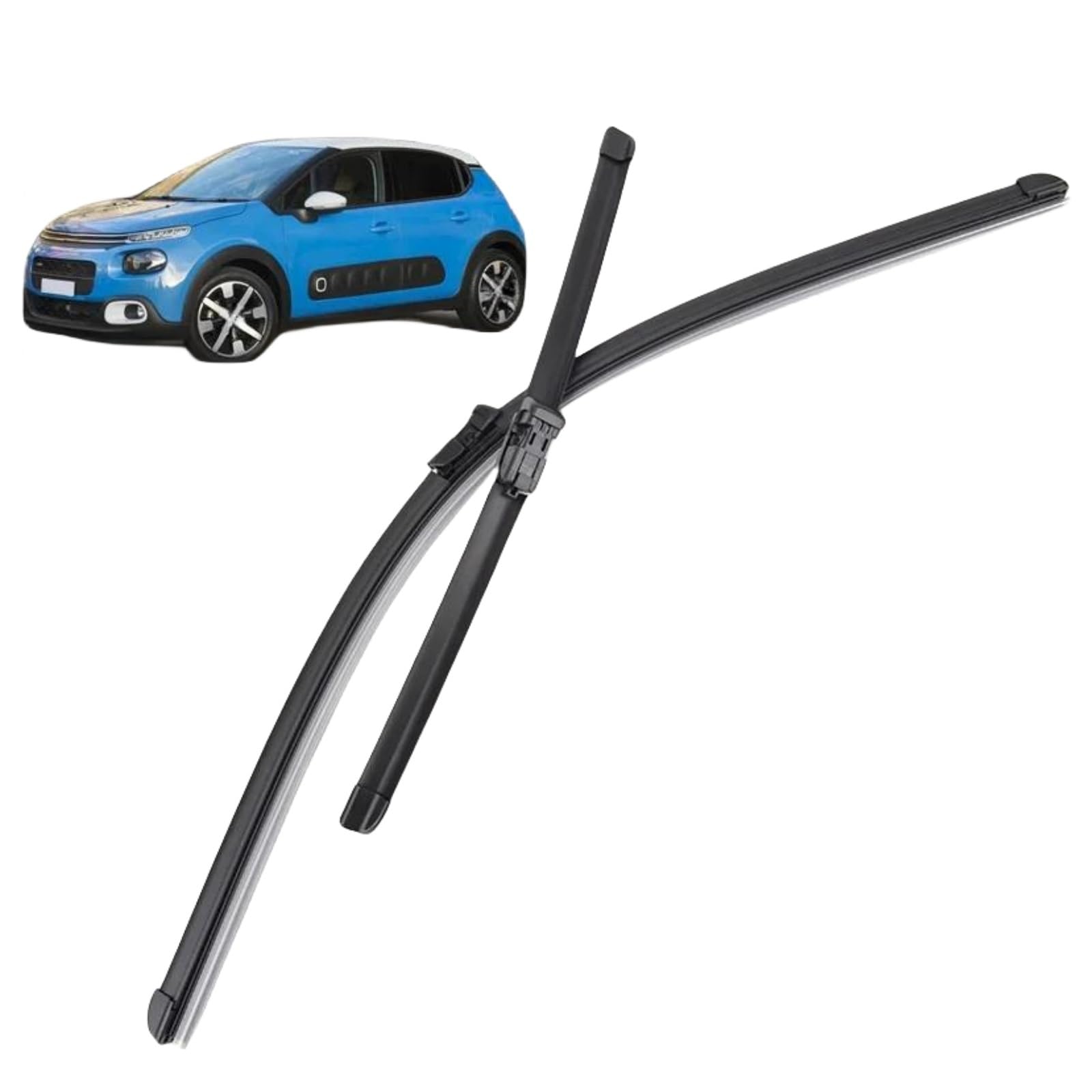 Scheibenwischer Set Frontwischerblätter Für Citroen C3 MK3 2016–2023, 26"+16" Auto Wischerblätter von IDZNFNFX