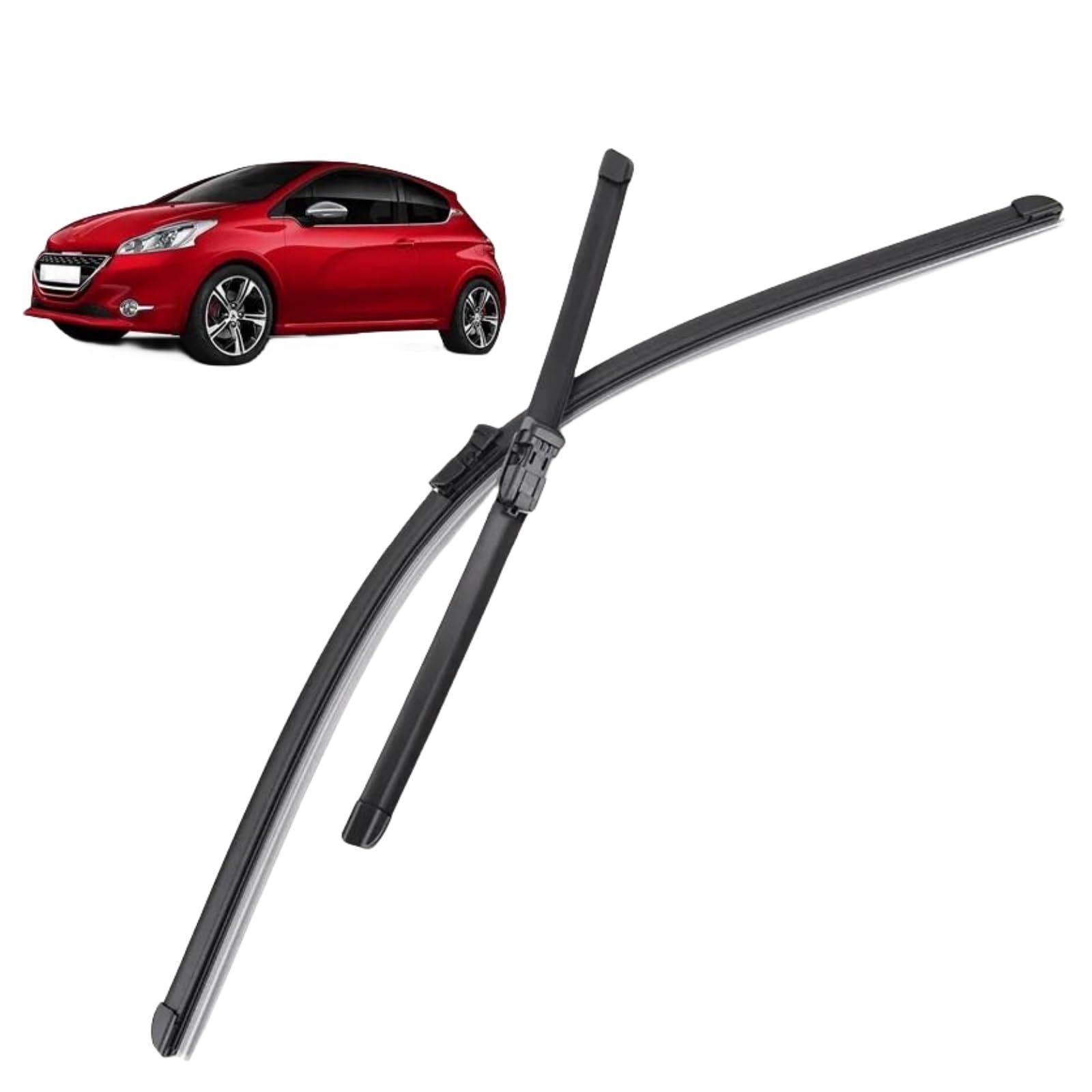 Scheibenwischer Set Frontwischerblätter Für Peugeot 208 2012–2018, 26"+16" Auto Wischerblätter von IDZNFNFX