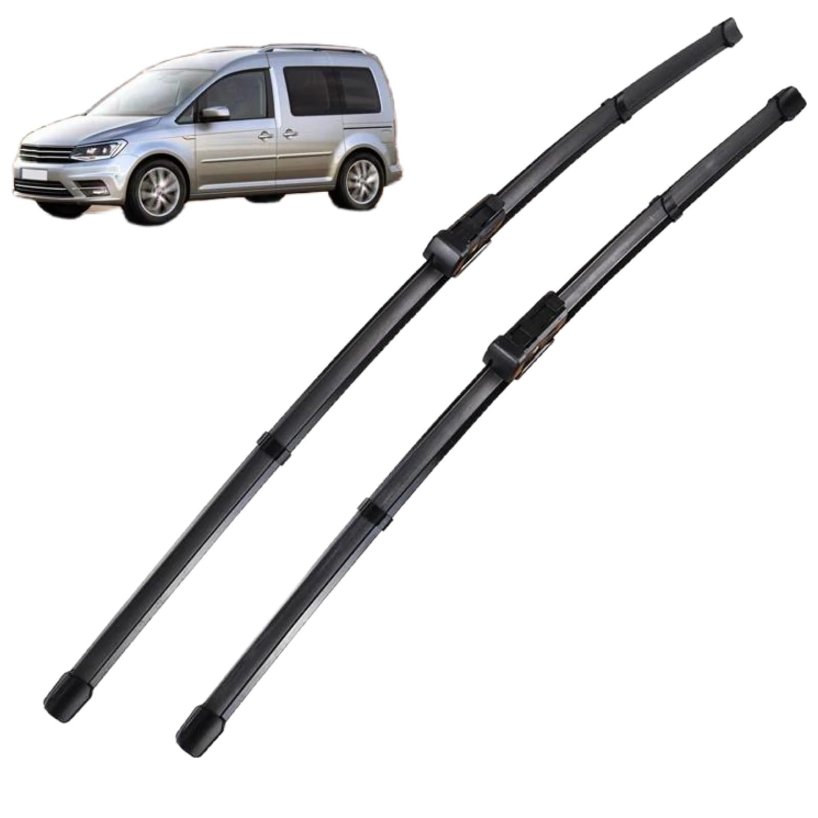 Scheibenwischer Set Frontwischerblätter Für VW Caddy 2017–2023, 24"+19" Auto Wischerblätter von IDZNFNFX