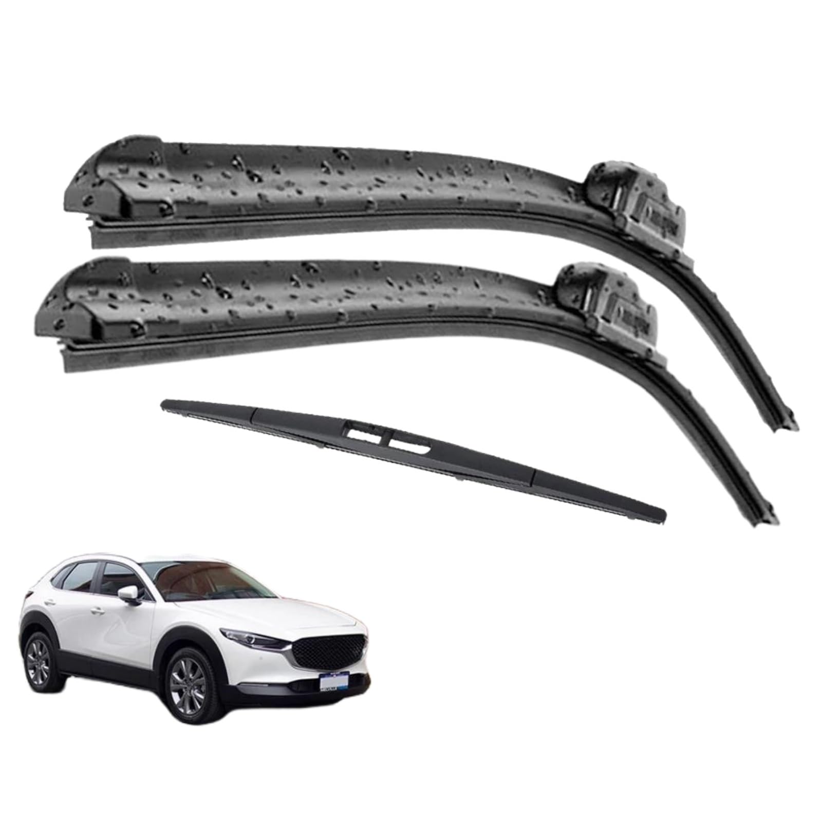 Scheibenwischer Set Satz Scheibenwischerblätter Vorne Und Hinten Für Mazda CX-30 CX30 2019–2023, 26"+16"+14" Auto Wischerblätter von IDZNFNFX