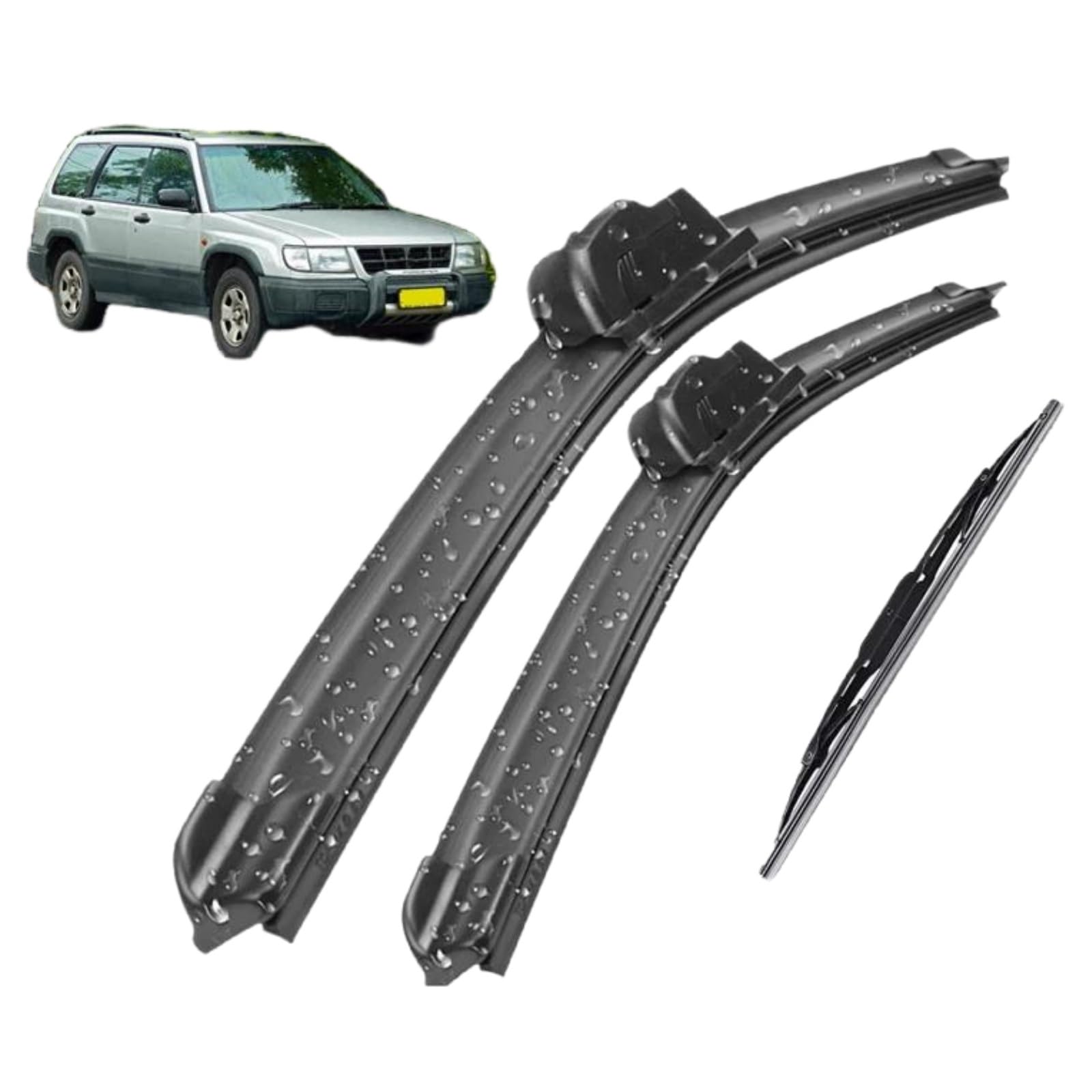 Scheibenwischer Set Scheibenwischerblätter Vorne Und Hinten, Set Für Subaru Forester SF MK1 1997–2005, 21"+19"+16" Auto Wischerblätter von IDZNFNFX