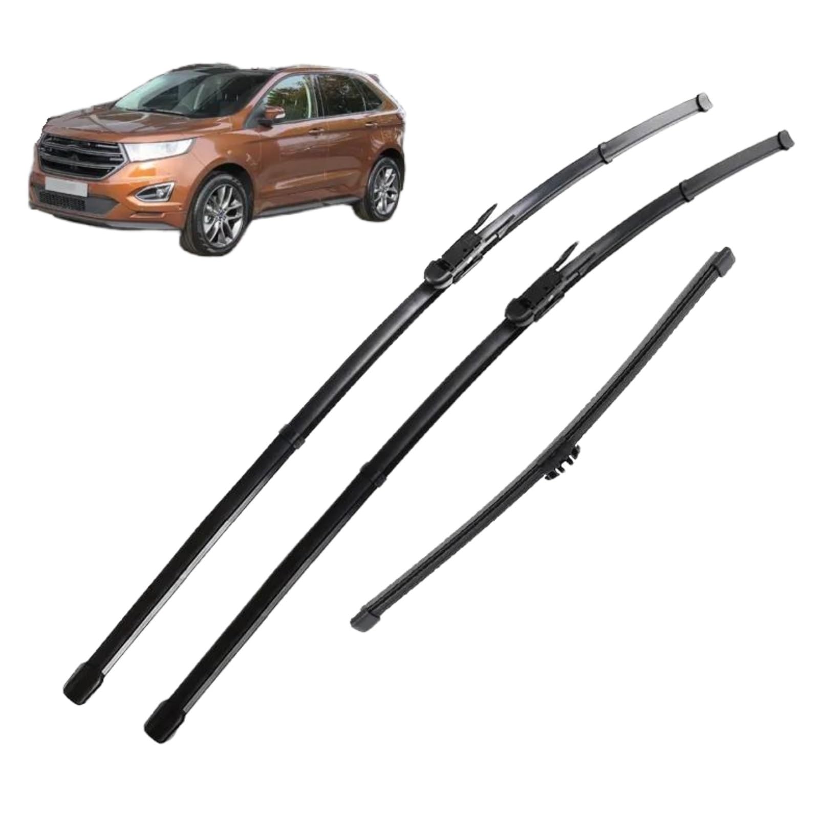 Scheibenwischer Set Scheibenwischerblätter Vorne Und Hinten Für Ford Edge MK2 2015–2023, 28"+28"+15" Auto Wischerblätter von IDZNFNFX