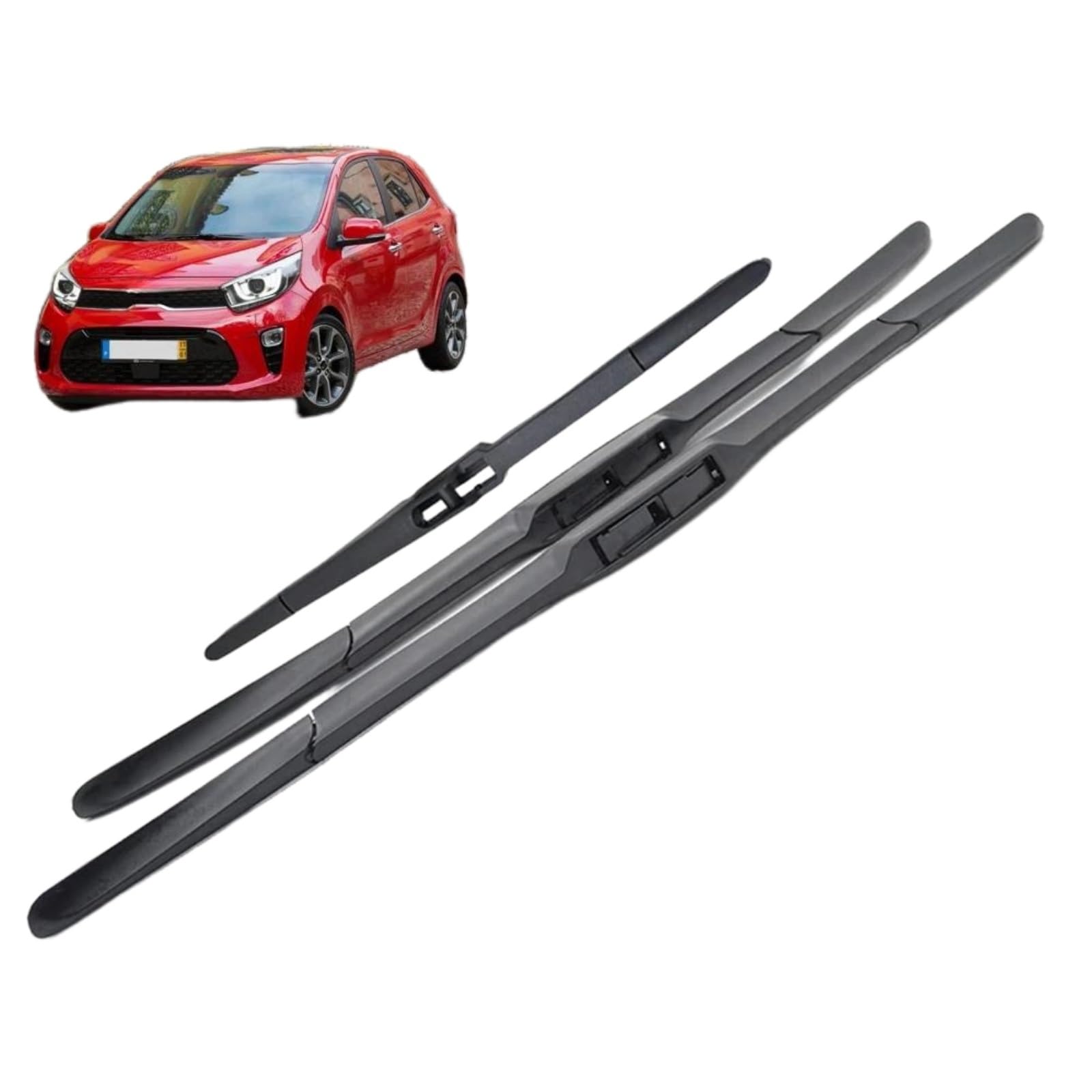 Scheibenwischer Set Scheibenwischerblätter Vorne Und Hinten Für KIA Picanto MK3 2018–2023, 24"+14"+11" Auto Wischerblätter von IDZNFNFX