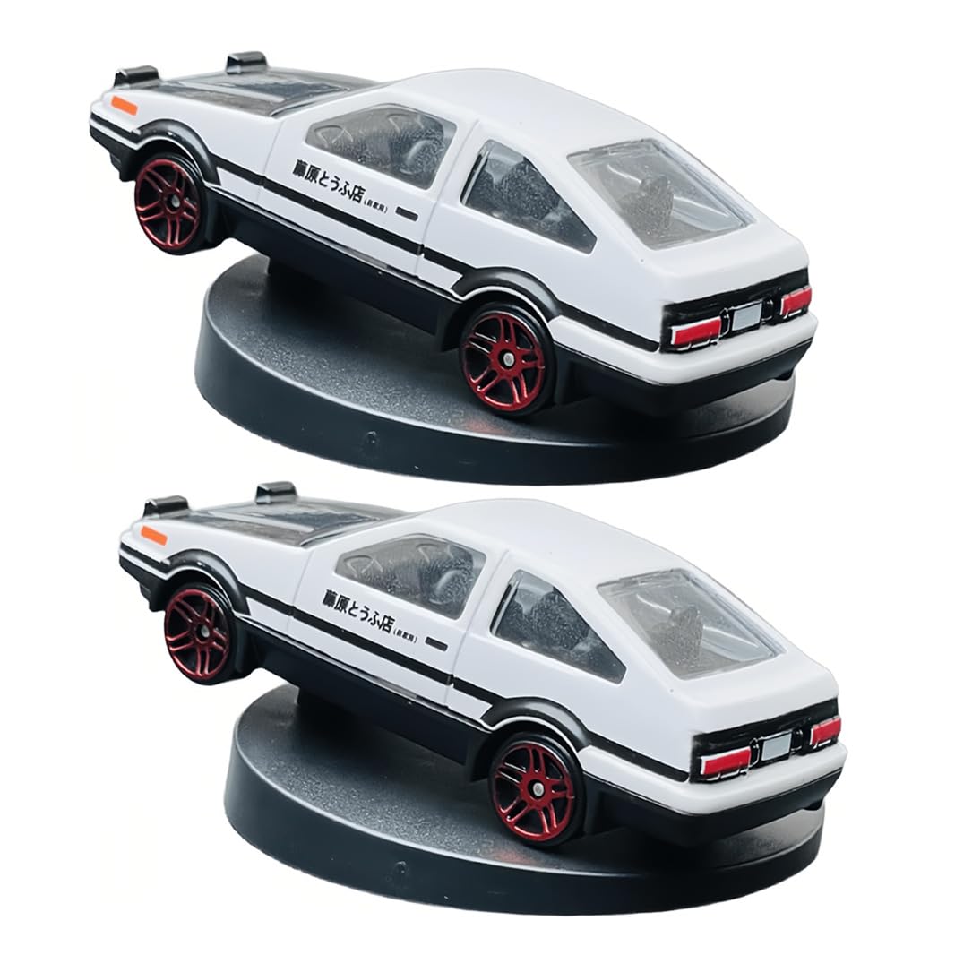 Legierungsautomodell Drifting Spin Ornament für Auto – Metall AE86 Auto Armaturenbrett Dekoration, Fahrzeug Abbiegen und Driften Folgen, Auto Armaturenbrett Dekorationen (2pcs) von IFSLQNX