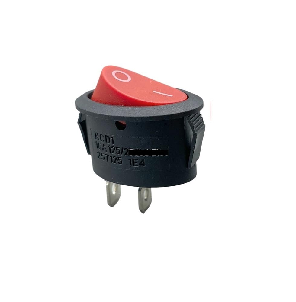 6A 250V 10A 125V red black 3-digit 2-pin 2-pin 2-pin elliptical rocker switch IFWGFVTZ(Red 2Pin 2 gear) von IFWGFVTZ