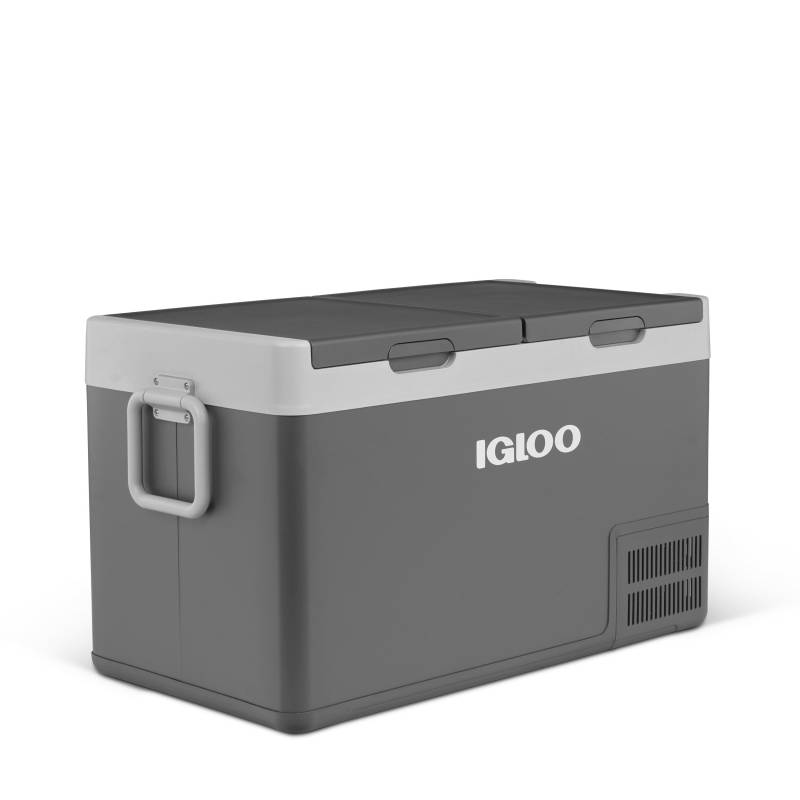 IGLOO ICF 80DZ Kompressor-Kühlbox Dual Zone, 78 Liter, 12/24 V und 230 V, Mini-Kühlschrank -18 °C bis 20 °C für Auto, LKW, Boot, Wohnmobil und Steckdose von IGLOO