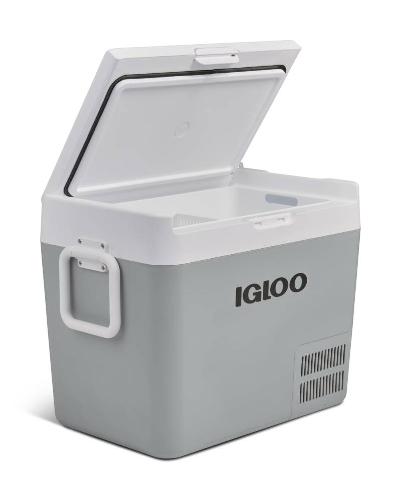 IGLOO ICF40 Kompressor-Kühlbox mit 38 Liter Fassungsvermögen, 12/24 V und 230 V, Mini-Kühlschrank für Auto, LKW, Boot, Wohnmobil und Steckdose von IGLOO