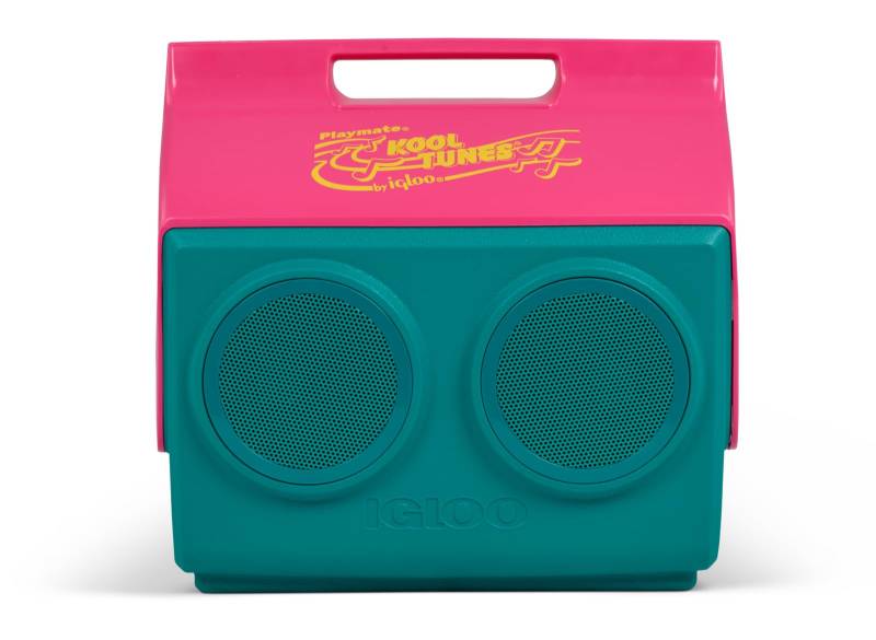 IGLOO KoolTunes Playmate Classic 14 Liter Kühlbox mit Bluetooth Lautsprechern, Retro, Farbe Jade von IGLOO