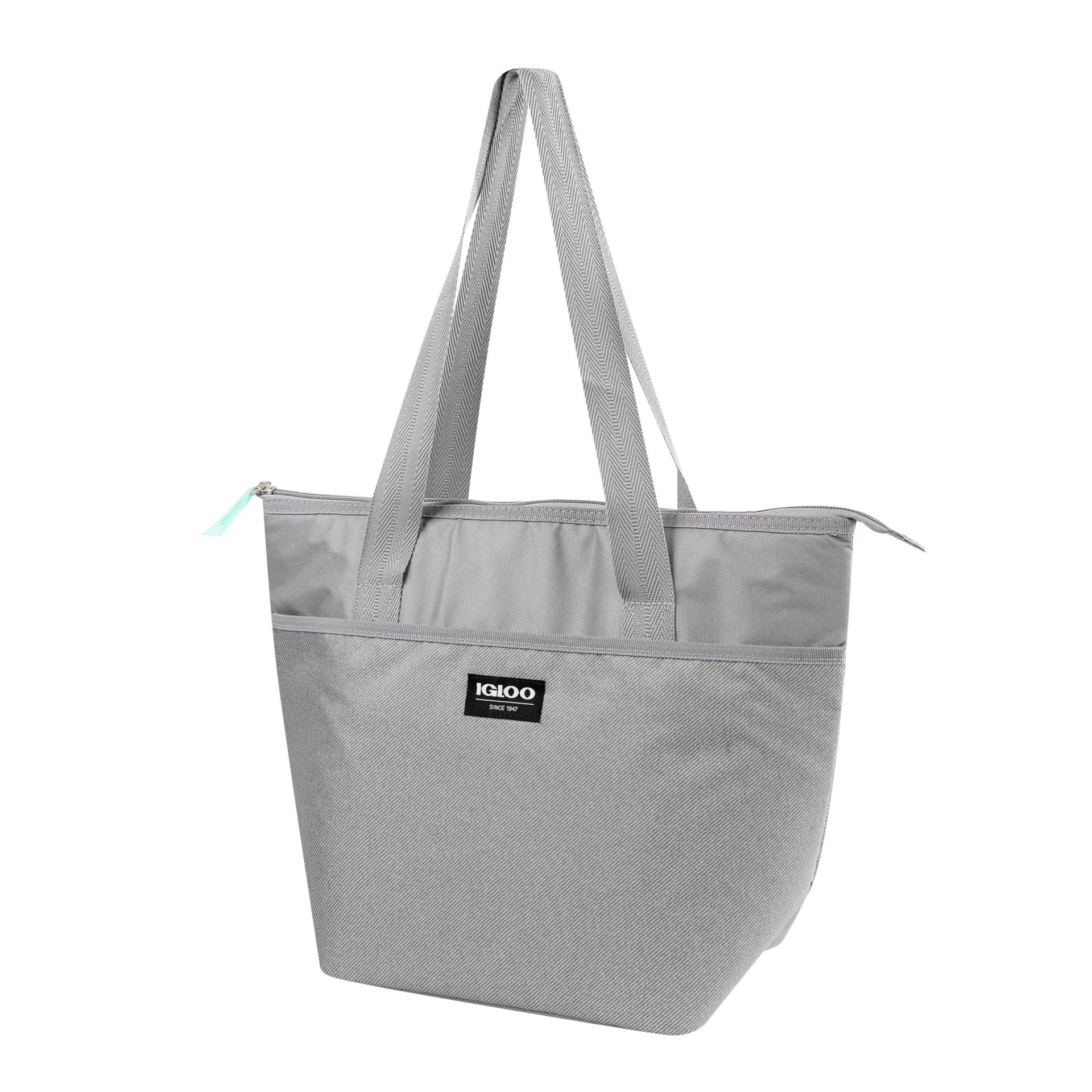 IGLOO Mini-Kühltasche Print Essential Grau - Ideal für Gefrorene Mahlzeiten, Snacks und Getränke, faltbar von IGLOO