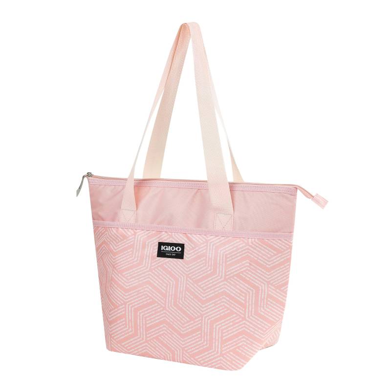 IGLOO Mini-Kühltasche Print Essential Rosa - Ideal für Gefrorene Mahlzeiten, Snacks und Getränke, faltbar von IGLOO