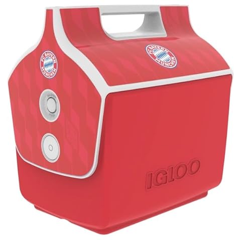 IGLOO Playmate Kühlbox - FC Bayern München - lizensierter Fanartikel, Rote Kühltasche, 6 Liter von IGLOO