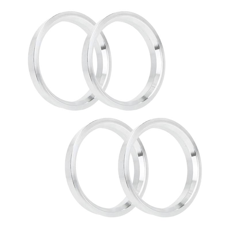 IGTOPS 4er-Pack Felgen Zentrierring Auto, Aluminium-Legierung Auto-Naben-Zentrierringe Radbohrungs-Abstandshalter (66.6-57.1mm) von IGTOPS