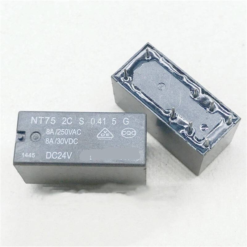 10PCS/lot Relay NT75 2C S 0.41 5 12VDC 24VDC NT752CS0.415 NT75-2C-S-0.41-5 DC12V DC24V 8PIN 8A IINKUEYK(12VDC) von IINKUEYK