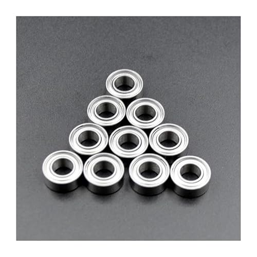 10pcs Miniature Bearings Strong Nail MR52ZZ MR74ZZ MR84ZZ MR85ZZ MR93ZZ MR95ZZ MR105ZZ MR106ZZ MR115ZZ MR126ZZ MR128ZZ MR148ZZ IINKUEYK(MR105ZZ 5x10x4mm) von IINKUEYK