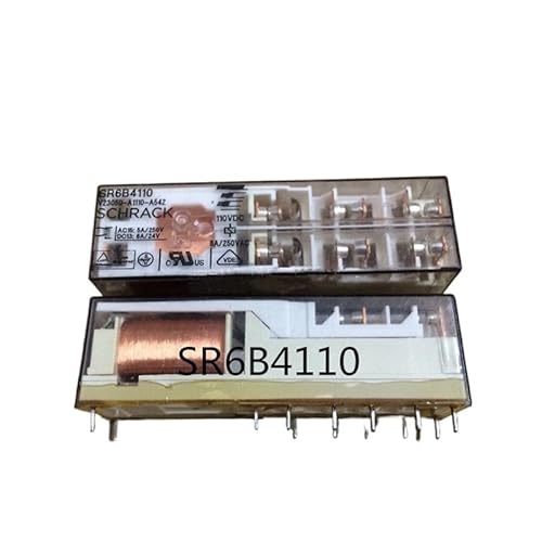 110V relay SR6B4110 V23050-A1110-A542 110VDC SR6B4110-V23050-A1110-A542 110VDC DC110V 110V 8A 250VAC 14PIN IINKUEYK(One Size) von IINKUEYK