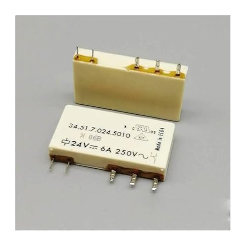 24V relay 34.51.7.024.5010 345170245010 24V 24VDC DC24V 12VDC 6A 250VAC 5PIN IINKUEYK(One Size) von IINKUEYK