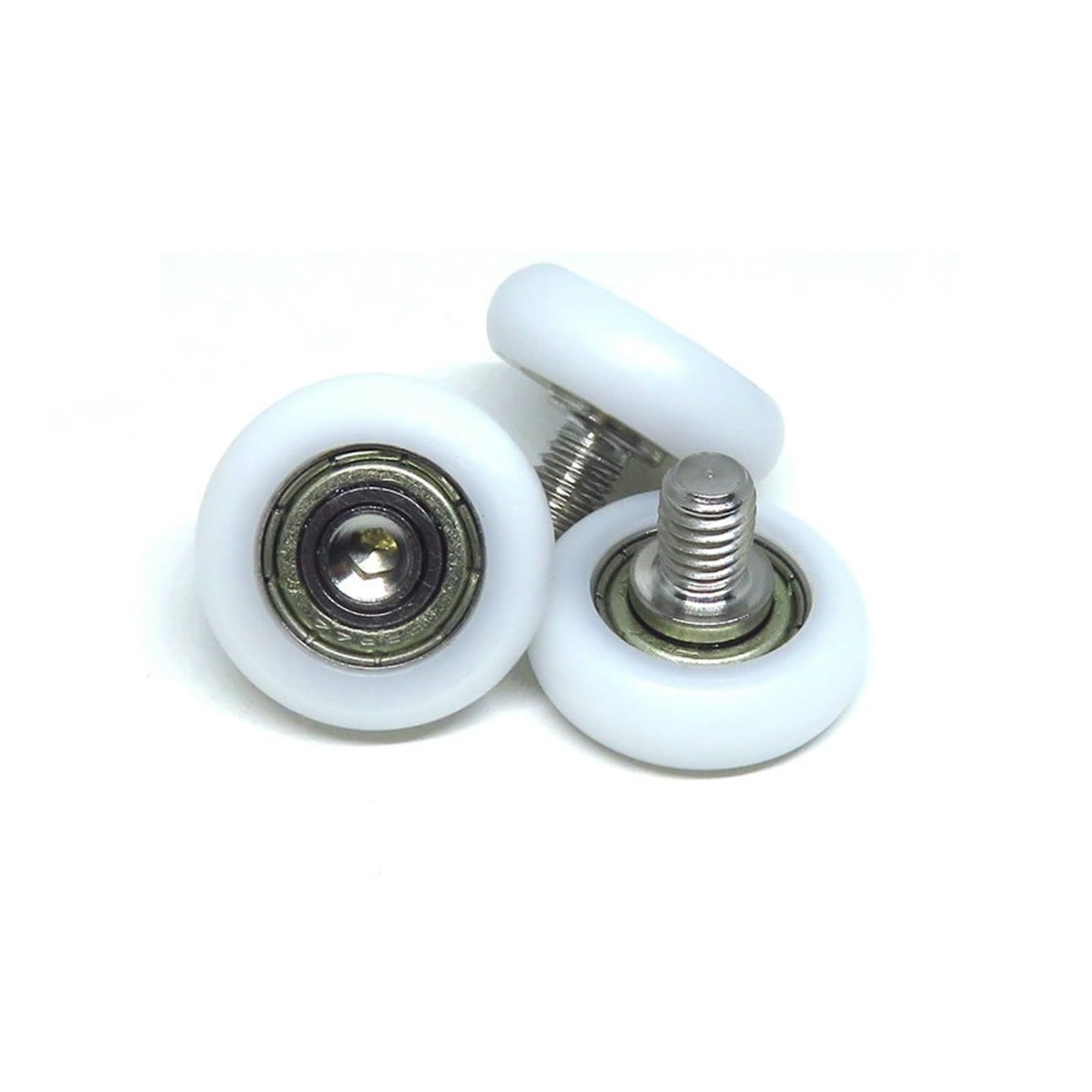 4pcs OD 22mm POM Round Pulley Wheel with M6 Screw BSR69622-7C1L6M6 Diameter 22mm Coated Bolt Arc Roller Wheel IINKUEYK von IINKUEYK