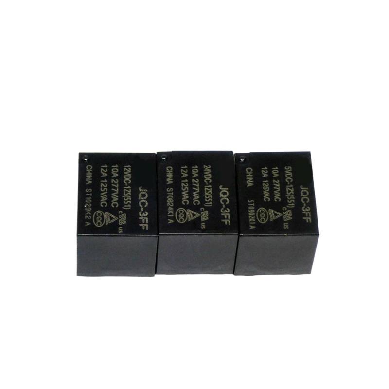 5PCS Relay HF3FF-JQC-3FF- 5VDC-1ZS 12VDC-1ZS 24VDC-1ZS(551) DIP5 1HS 4PIN 5V 12V 24V DC IINKUEYK(JQC3FF-5V-1ZS(5PIN)) von IINKUEYK