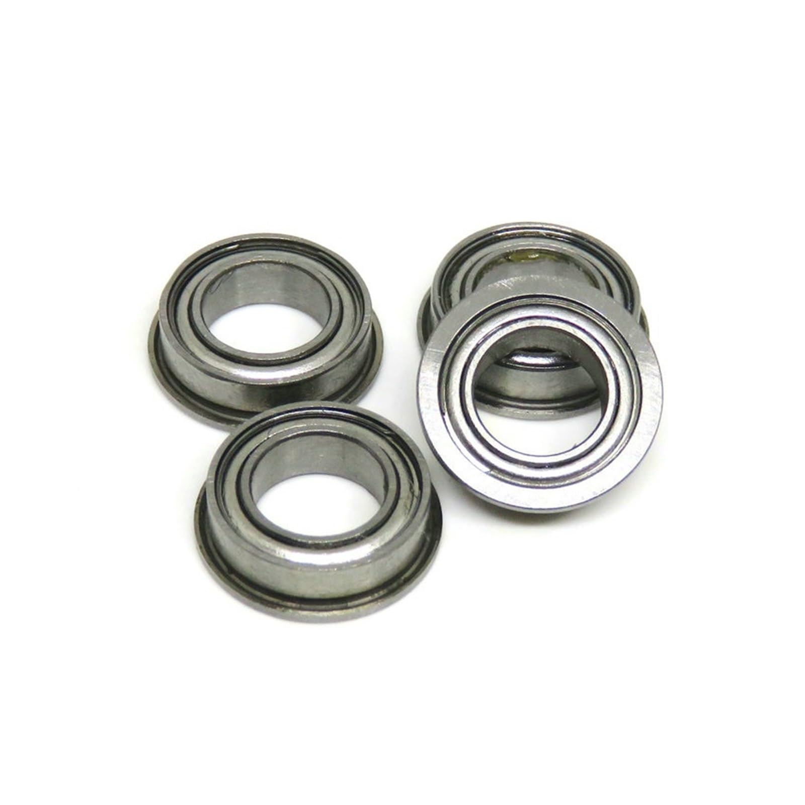 5pcs MF104ZZ Flange Bearing 4x10x4 mm Deep Groove Ball Bearing MF104 ZZ MF104Z LF1040ZZ 4 * 10 * 4 mm Miniature Flanged Bearing IINKUEYK(MF104-ZZ 4x10x4mm) von IINKUEYK