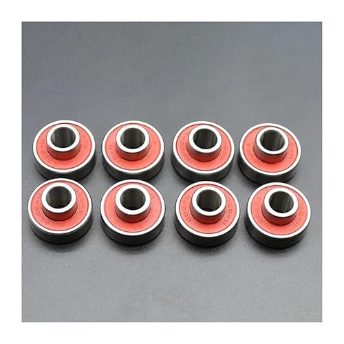 8Pcs 608 RS Bearing 8x22x7 mm ABEC-11 Integrated Spacer Bearing 608 Skateboard Longboard Bearing danceboard Bearing IINKUEYK(8Pcs ABEC-11 Red) von IINKUEYK