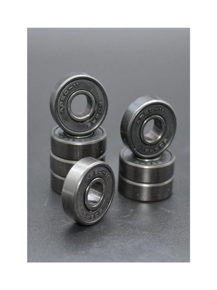 8pcs 608RS Black high Speed Ball Bearing 8 * 22 * 7 8x22x7mm hybrid Ceramic Ball Bearing Skateboard Wheel Bearing Steel ABEC-11 IINKUEYK von IINKUEYK