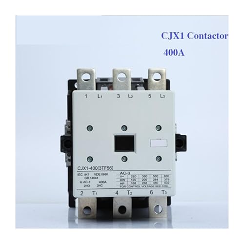 CJX1 AC contactor 400A CJX1-400/22 3TF56 AC Magnetic contactor, 3Pole Three Phase contactor AC24V 220V 380V 2NO 2NC IINKUEYK(AC24V) von IINKUEYK